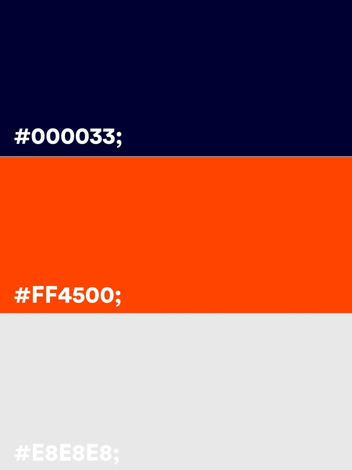 Palette de couleurs du site internet